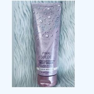 NWT Bath & Body Works Pink Suede Shea Butter Moisturizer Lotion Gift New